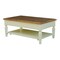 International Concepts Rectangle Vista Solid Wood Coffee Table with Shelf, 48X28X20, Hickory/Shell OT79-15C - alternate 2